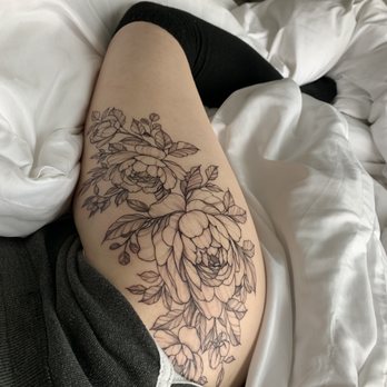 New Generation Tattoo - The day after getting the peony tattoo (by Meo) - Tattoo Near Me - San Jose, California New Generation Tattoo - The day after getting the peony tattoo (by Meo) - Tattoo Near Me - San Jose, California