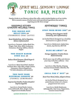 Menu photo 1 Spirit Well Sensory Lounge Stuart, FL