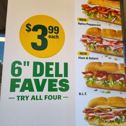 Subway - The ad in the window.
