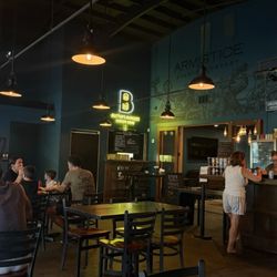 Butter's Burgers - Inside. There's a full beer and wine bar inside