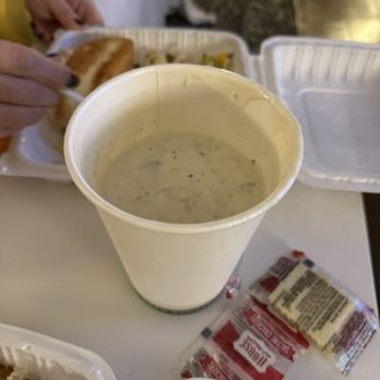 Grotto Fish Market - Old Fisherman's Grotto Famous Clam Chowder large - Seafood Near Me - Monterey, California Grotto Fish Market - Old Fisherman's Grotto Famous Clam Chowder large - Seafood Near Me - Monterey, California