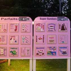 Ice Cream Creations - Parfaits and Super Sundaes (I'm not sure anyone can finish a Super Sundae)