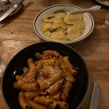 Corto - Spicy rigatoni and sage butter ravioli - Italian Near Me - Jersey City, New Jersey
