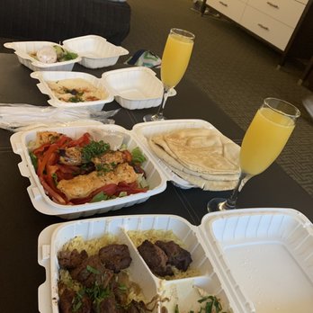Garlic Crush - Beef plate, chicken salad and hummus! - Mediterranean Near Me - Bellevue, Washington