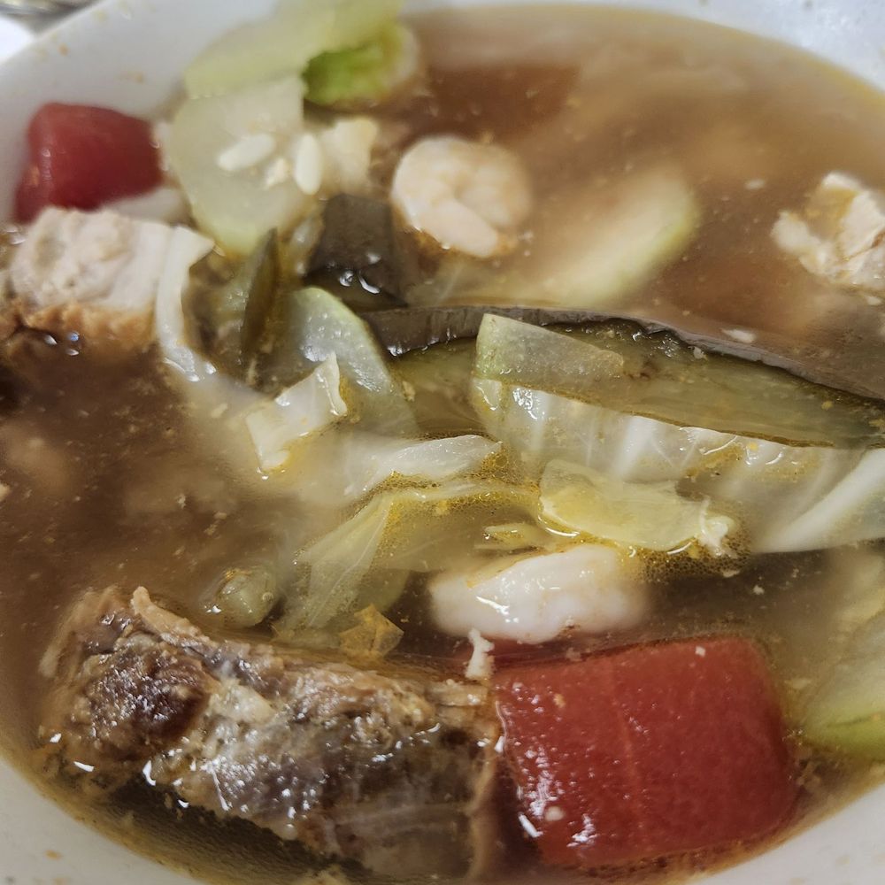 Thelma's Restaurant - Sari Sari this soup is so delicious ..& flavorful lots of vegetables and luchen kawali , served hot & fresh - Filipino Near Me - Waipahu, Hawaii Thelma's Restaurant - Sari Sari this soup is so delicious ..& flavorful lots of vegetables and luchen kawali , served hot & fresh - Filipino Near Me - Waipahu, Hawaii