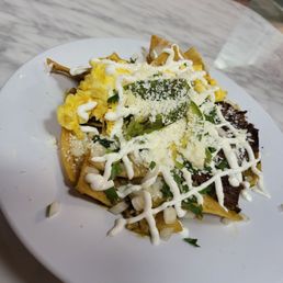 Chilaquiles with Carne Asada