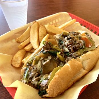 Philly Cheesesteak - Spinach & Mushrooms - Sandwiches Near Me - Stockton, California