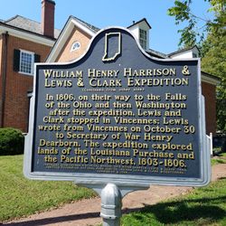 Harrison Mansion - Pt 2 Lewis & Clark plaque