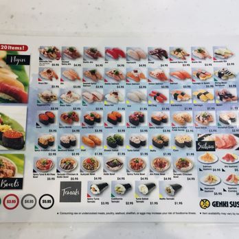 Genki Sushi - Menu - Sushi Bars Near Me - Kapolei, Hawaii Genki Sushi - Menu - Sushi Bars Near Me - Kapolei, Hawaii