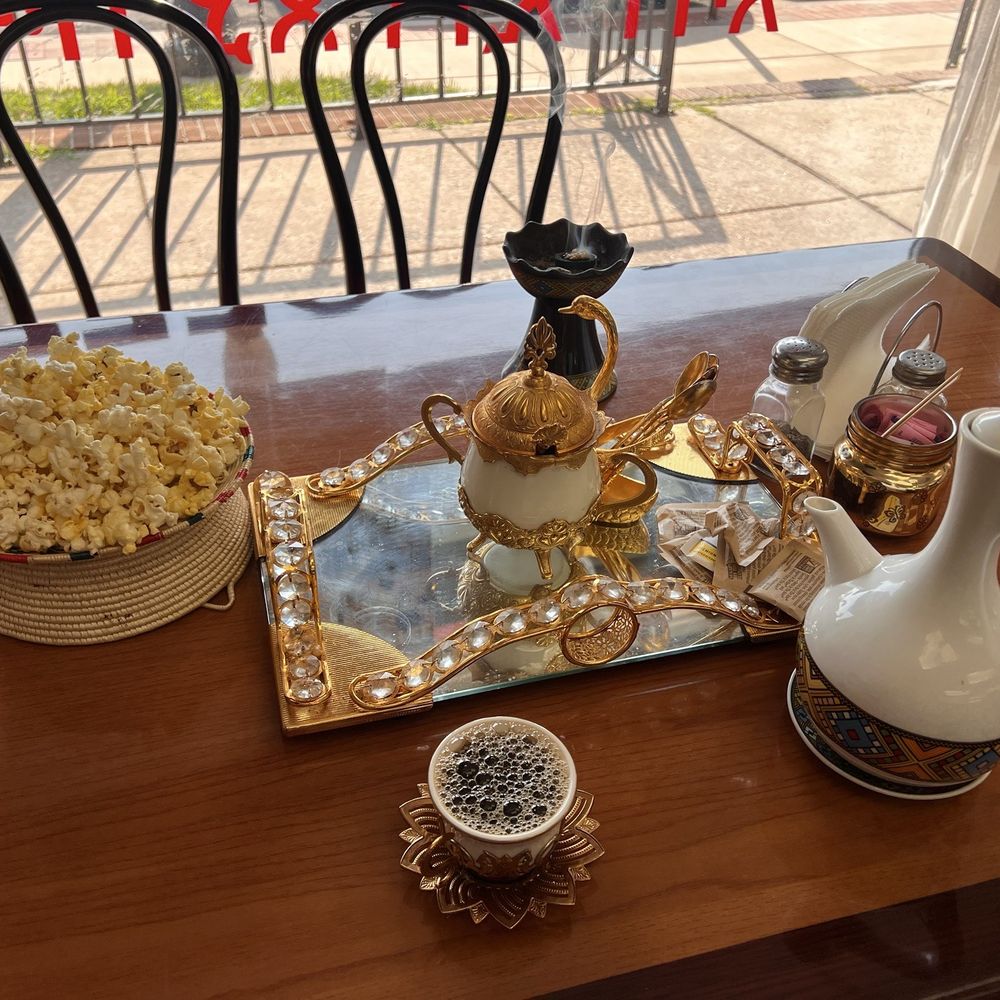 Abat Coffee - Traditional Ethiopian coffee with complementary popcorn - Coffee & Tea Near Me - Dundalk, Maryland