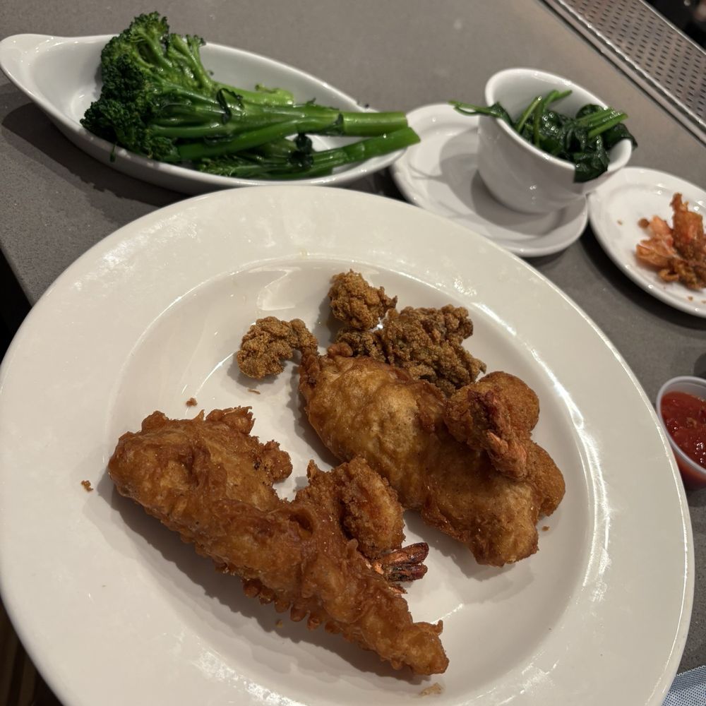 Combo with broccolini and spinach Combo with broccolini and spinach
