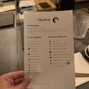 Tsumo Omakase - Menu - Japanese Near Me - New York, New York Tsumo Omakase - Menu - Japanese Near Me - New York, New York