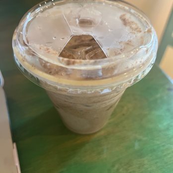 eco coffee - Iced Horchata latte with almond milk - Cafes Near Me - Long Beach, California