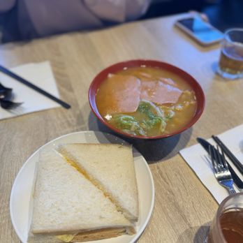 Cafe De Hong Kong - egg sando & ramen combo - Hong Kong Style Cafe Near Me - Markham, Ontario