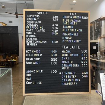 Sharp Specialty Coffee - menu - Coffee & Tea Near Me - Los Angeles, California Sharp Specialty Coffee - menu - Coffee & Tea Near Me - Los Angeles, California