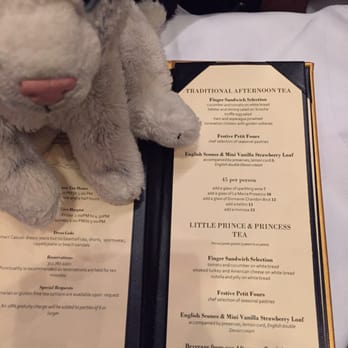 The Drake - Afternoon tea menu at the Drake - Hotels Near Me - Chicago, Illinois