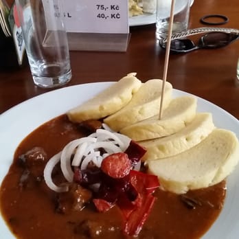 Švejk Restaurant U Karla - Goulash (gluten free dumplings) - Gluten-Free Near Me - Prague, Puerto Rico