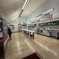 US Post Office - Empty inside on a rainy Saturday morning!