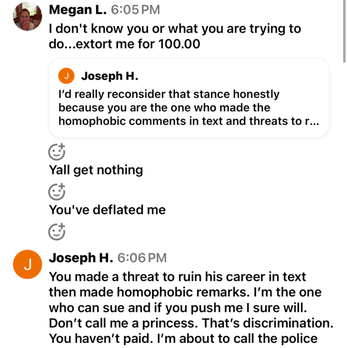 Oui Oui'd - Some of the threatening and harassing texts. I have more but it will only let me upload so many so I'll post another review. - Gardeners Near Me Oui Oui'd - Some of the threatening and harassing texts. I have more but it will only let me upload so many so I'll post another review. - Gardeners Near Me