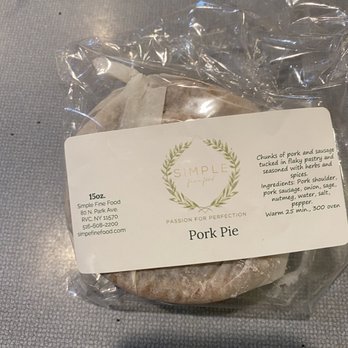 Simple Fine Food - Pork pie! - Grocery Near Me - Rockville Centre, New York
