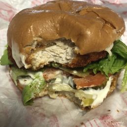 Crispy chicken sandwich was sooo good!! Fresh and hot and inexpensive!