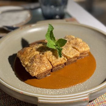 La Mar by Gastón Acurio - Crispy pork belly from the La Fiesta del Puerco dish - Cocktail Bars Near Me - Miami, Florida La Mar by Gastón Acurio - Crispy pork belly from the La Fiesta del Puerco dish - Cocktail Bars Near Me - Miami, Florida