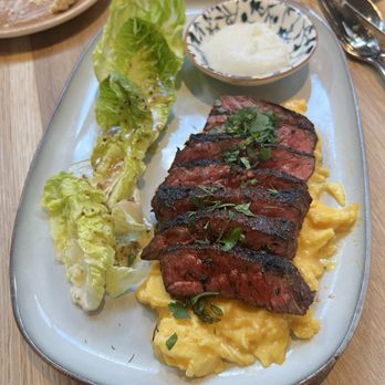 Ladino - Steak & eggs a little under-done for me - Mediterranean Near Me - San Antonio, Texas