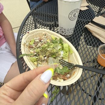 Chipotle Mexican Grill - Plastic glove piece found in bowl. - Mexican Near Me - Charlotte, North Carolina Chipotle Mexican Grill - Plastic glove piece found in bowl. - Mexican Near Me - Charlotte, North Carolina