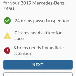 This is what was inspected by Mercedes right after I bought it