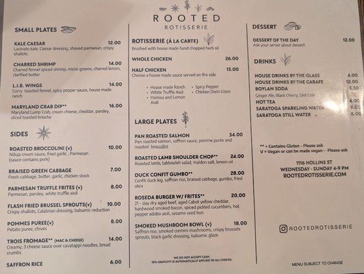 Menu photo 1 Rooted Rotisserie Baltimore, MD