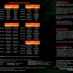Le 144 - Verso - Brochure du 144 saison 16/17