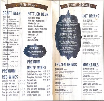 Menu photo 1 Sagebrush BBQ & Grill Grand Lake, CO