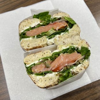 Aloha Bakehouse & Cafe - Lox and cream cheese sandwich on everything bagel - Coffee & Tea Near Me - Honolulu, Hawaii Aloha Bakehouse & Cafe - Lox and cream cheese sandwich on everything bagel - Coffee & Tea Near Me - Honolulu, Hawaii