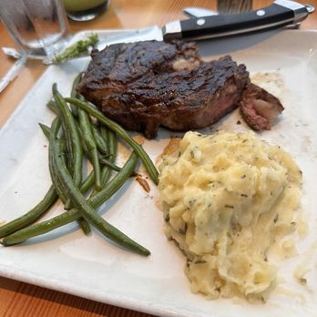Anthony's Hearthfire Grill - Double R Ranch 45 day aged Ribeye steak 14 oz. - New American Near Me - Olympia, Washington