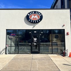 Main Line Cycles - Front entrance to the store