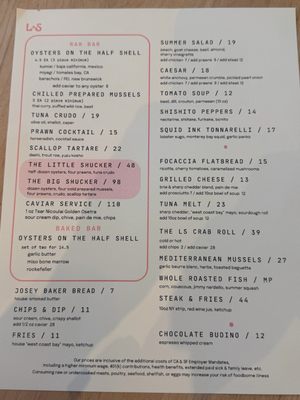 Menu photo 4 little shucker San Francisco, CA Menu photo 4 little shucker San Francisco, CA