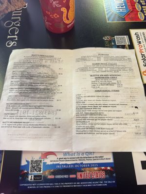 Menu photo 1 Matt's Burgers Summerville, SC