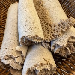 Kebena Ethiopian Restaurant - Bread stayed together to eat with meal and soaked up all the flavor