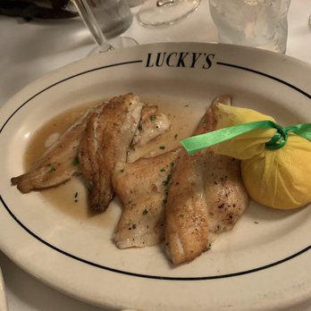 Luckys Steakhouse - Sand dabs! Darn I didn't write about these in my review. They were amazing!!! - Steakhouses Near Me - Montecito, California Luckys Steakhouse - Sand dabs! Darn I didn't write about these in my review. They were amazing!!! - Steakhouses Near Me - Montecito, California