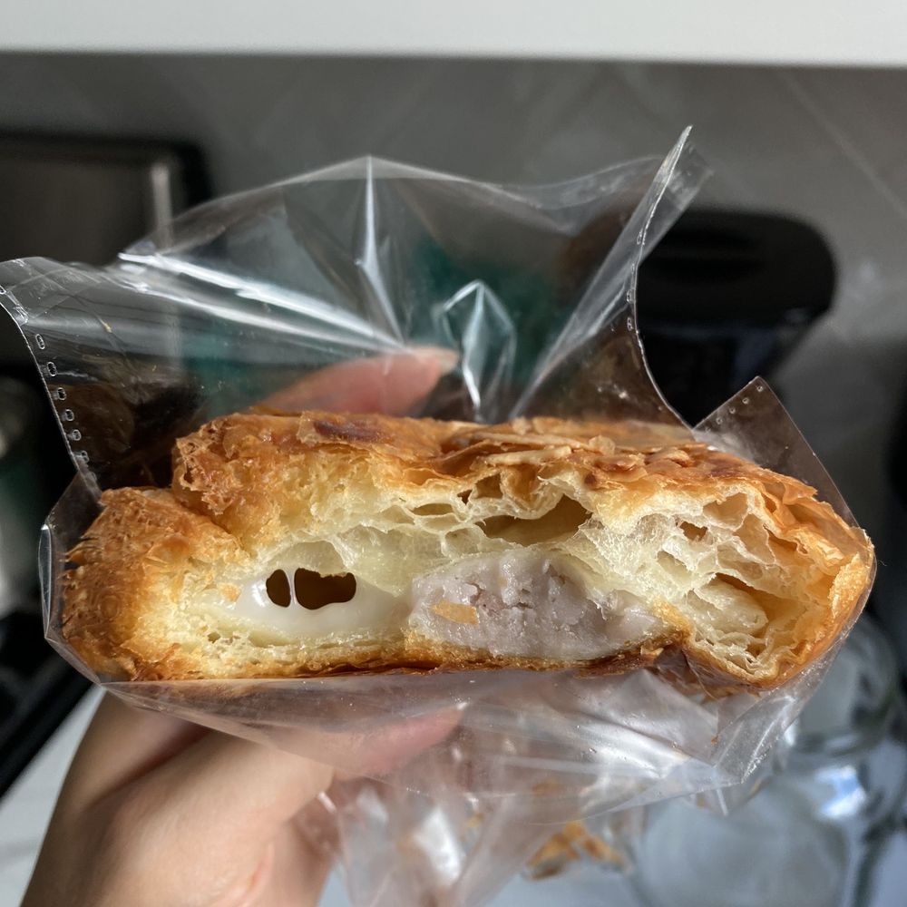 Barley Time - Taro Mochi Croissant - Desserts Near Me - Brooklyn, New York