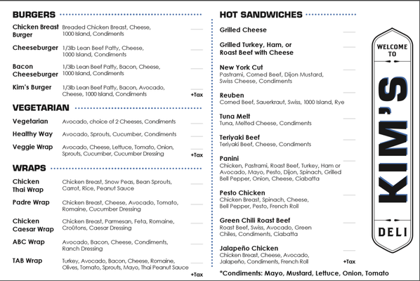 Menu photo 8 Kim's Deli San Diego, CA Menu photo 8 Kim's Deli San Diego, CA