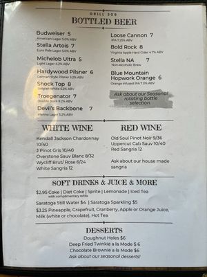Menu photo 5 Grill 309 Culpeper, VA