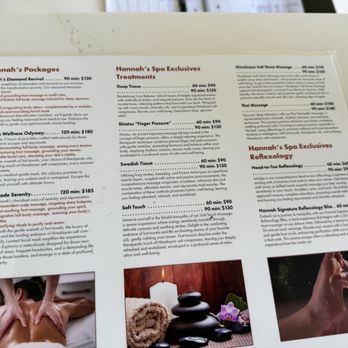 Hannah Wellness Spa - Menu services prices - Massage Therapy Near Me - San Diego, California Hannah Wellness Spa - Menu services prices - Massage Therapy Near Me - San Diego, California