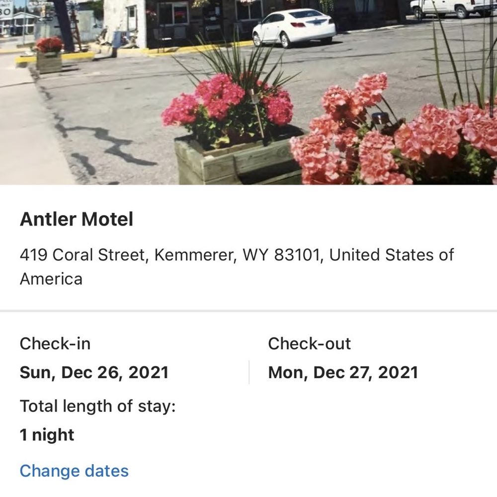 Antler Motel - Location showing vacant bedrooms - Hotels Near Me - Kemmerer, Wyoming