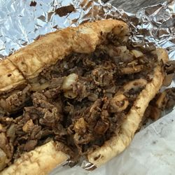 Steak, provolone, mushrooms and onions
