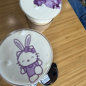 Honey Greens Cafe - Strawberry ice latte, and vanilla, ice latte with cold foam - Juice Bars & Smoothies Near Me - Downey, California Honey Greens Cafe - Strawberry ice latte, and vanilla, ice latte with cold foam - Juice Bars & Smoothies Near Me - Downey, California