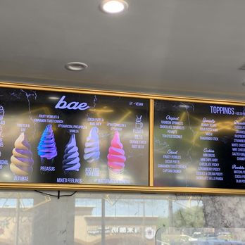 Bae - Menu - Ice Cream & Frozen Yogurt Near Me - Houston, Texas Bae - Menu - Ice Cream & Frozen Yogurt Near Me - Houston, Texas
