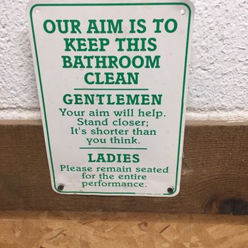 Watson's BBQ - Sign in the restroom - Barbeque Near Me - Tucumcari, New Mexico