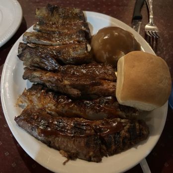Central Station Bar & Grill - BBQ ribs with mashed potatoes. - American Near Me - Dodge City, Kansas