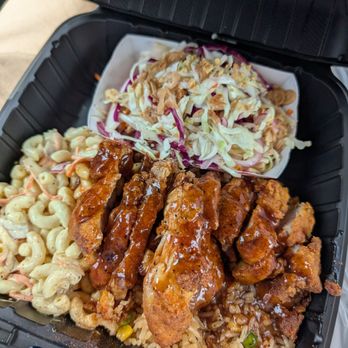 Kickin Chicken - Chicken Katsu, spicy. Slaw on the side. Katsu comes with the fried rice and Mac salad plus a side of your choice. All three rocked! - Sandwiches Near Me - Lakewood, Colorado Kickin Chicken - Chicken Katsu, spicy. Slaw on the side. Katsu comes with the fried rice and Mac salad plus a side of your choice. All three rocked! - Sandwiches Near Me - Lakewood, Colorado